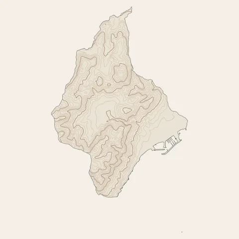 Vallauris : courbes de niveau