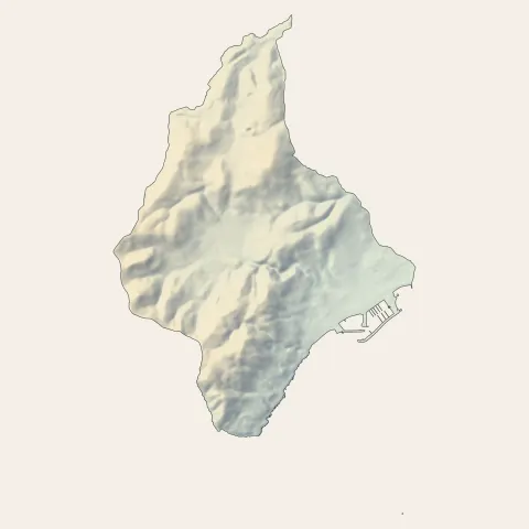 Vallauris : relief