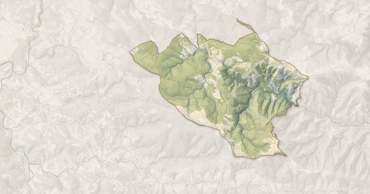 Portrait cartographique de Astet : relief, eau, forêts, bâti et voies, calculés à partir des données de l'IGN