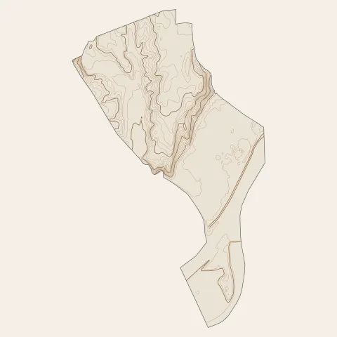 Charmes-sur-Rhône : courbes de niveau