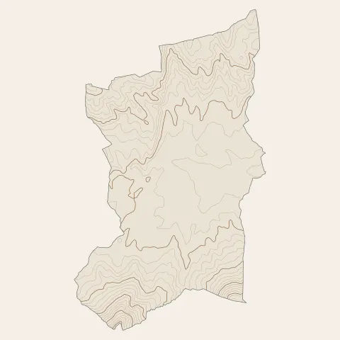 Chomérac : courbes de niveau