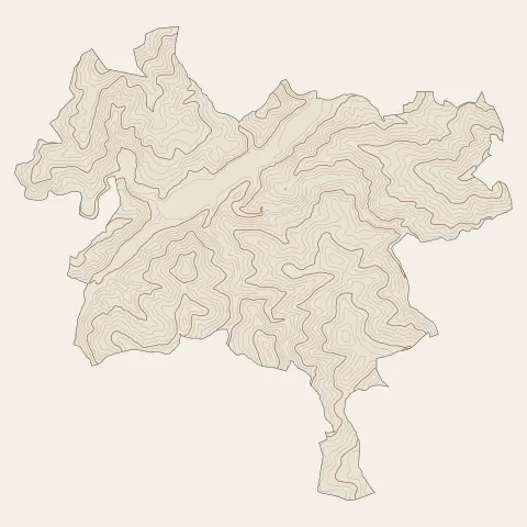 Lamastre : courbes de niveau