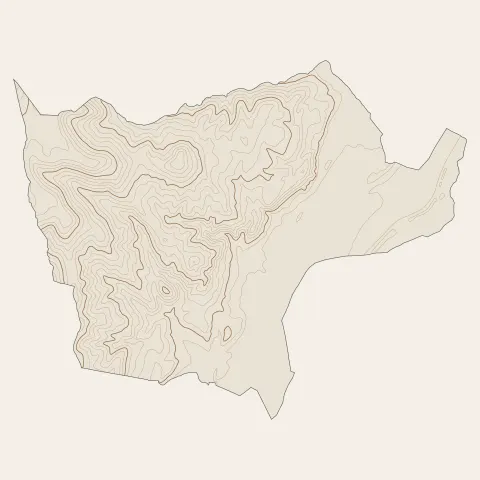 Rochemaure : courbes de niveau
