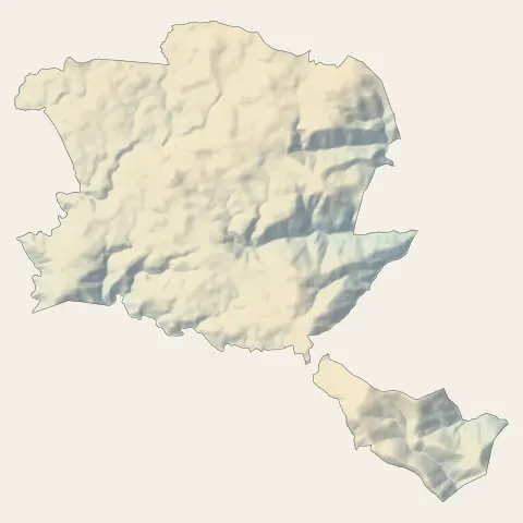 Saint-Agrève : relief