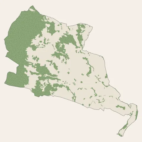 Saint-Étienne-de-Fontbellon : bois, forêts et landes
