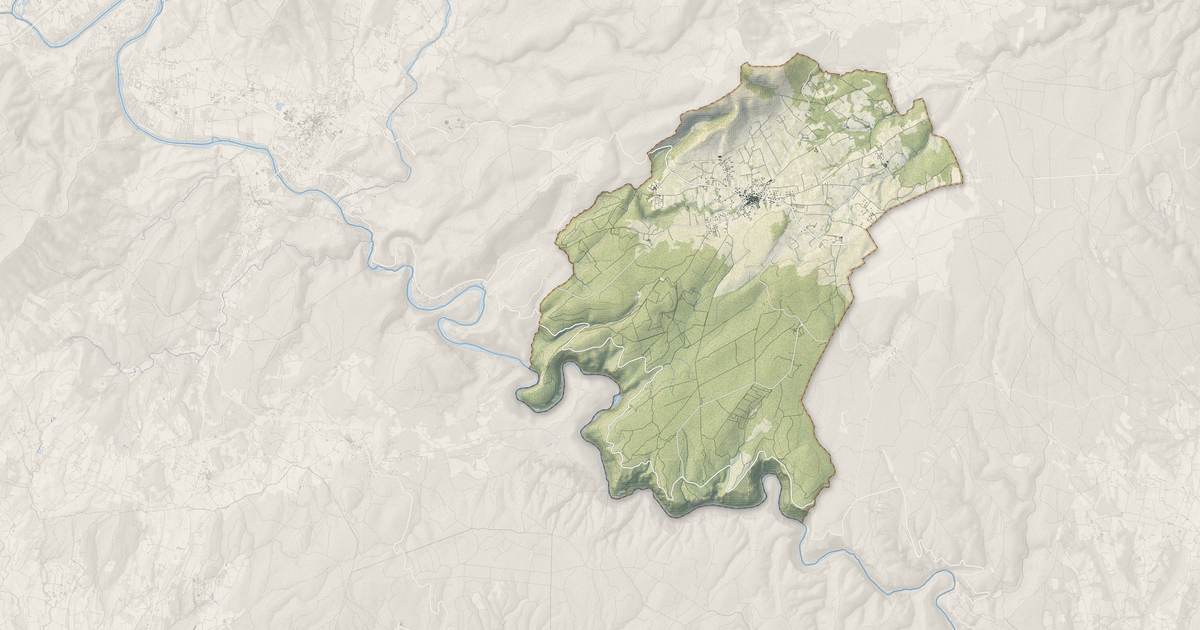 Portrait cartographique de Saint-Remèze : relief, eau, forêts, bâti et voies, calculés à partir des données de l'IGN
