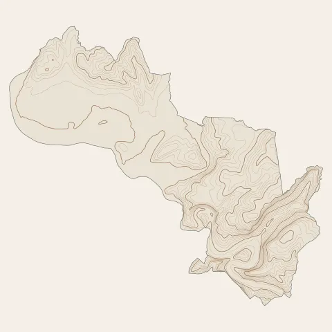 Vallon-Pont-d'Arc : courbes de niveau
