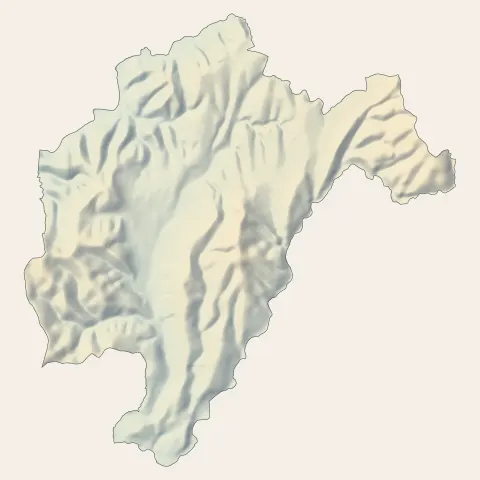 Villeneuve-de-Berg : relief