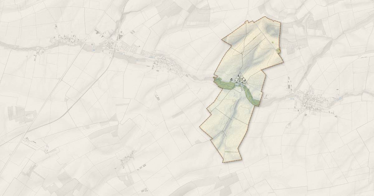 Portrait cartographique de Alincourt : relief, eau, forêts, bâti et voies, calculés à partir des données de l'IGN