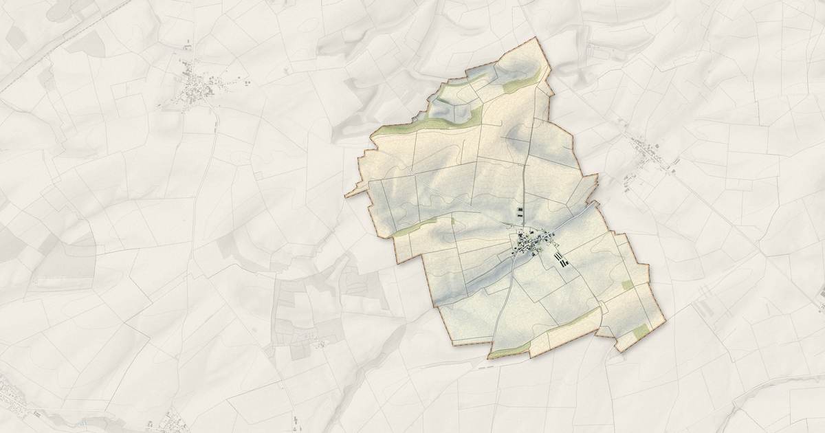 Portrait cartographique de Annelles : relief, eau, forêts, bâti et voies, calculés à partir des données de l'IGN