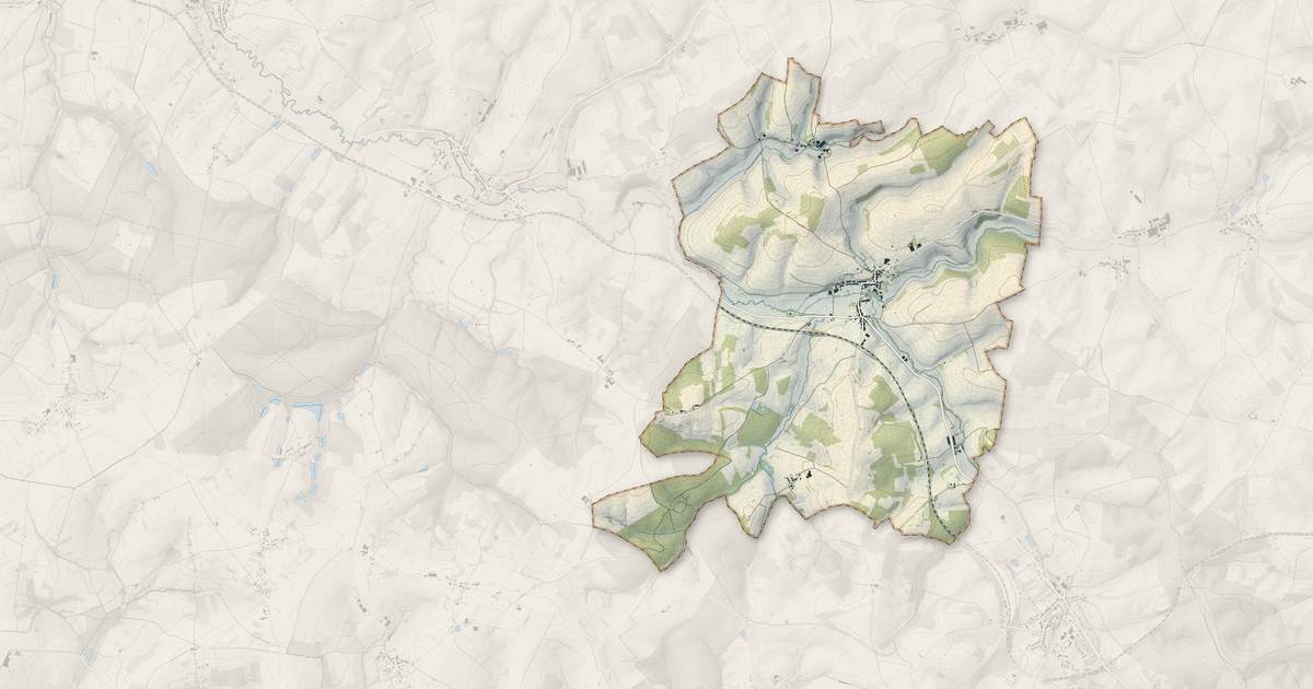 Portrait cartographique de Aouste : relief, eau, forêts, bâti et voies, calculés à partir des données de l'IGN