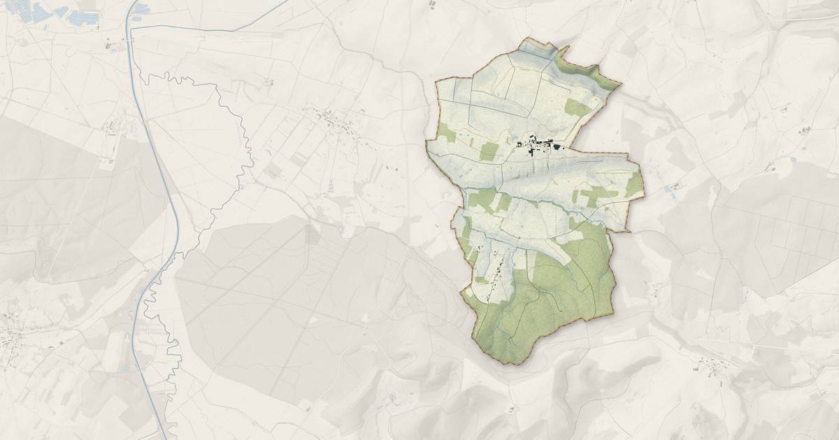Portrait cartographique de Artaise-le-Vivier : relief, eau, forêts, bâti et voies, calculés à partir des données de l'IGN