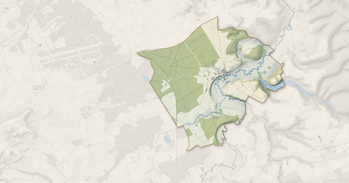 Portrait cartographique de Autry : relief, eau, forêts, bâti et voies, calculés à partir des données de l'IGN