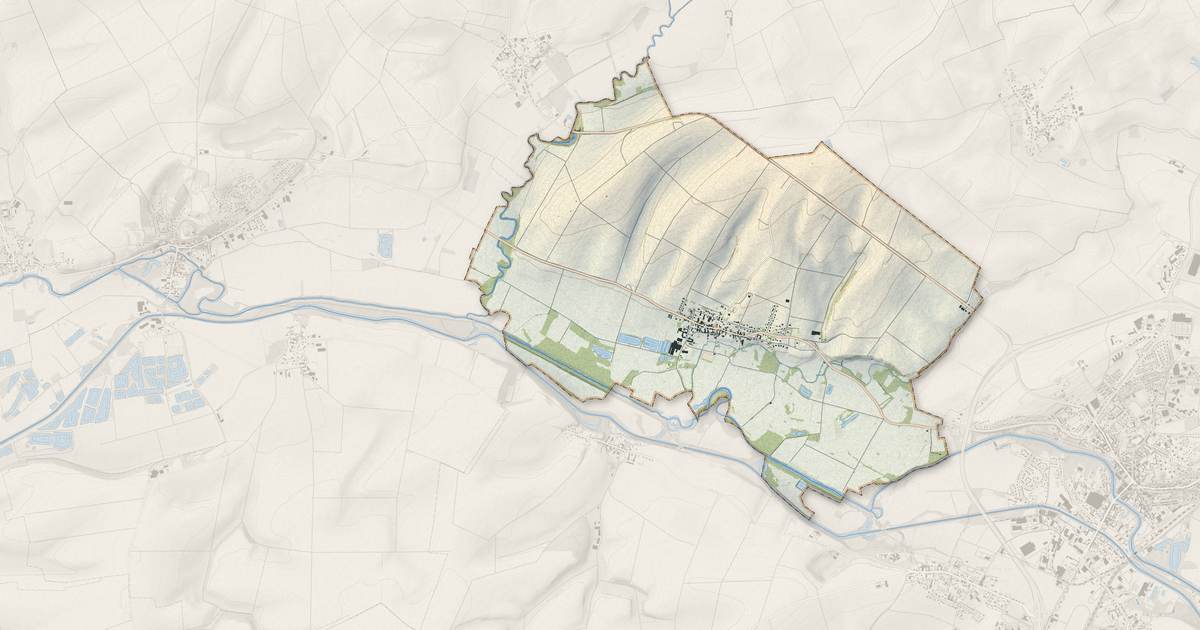 Portrait cartographique de Barby : relief, eau, forêts, bâti et voies, calculés à partir des données de l'IGN