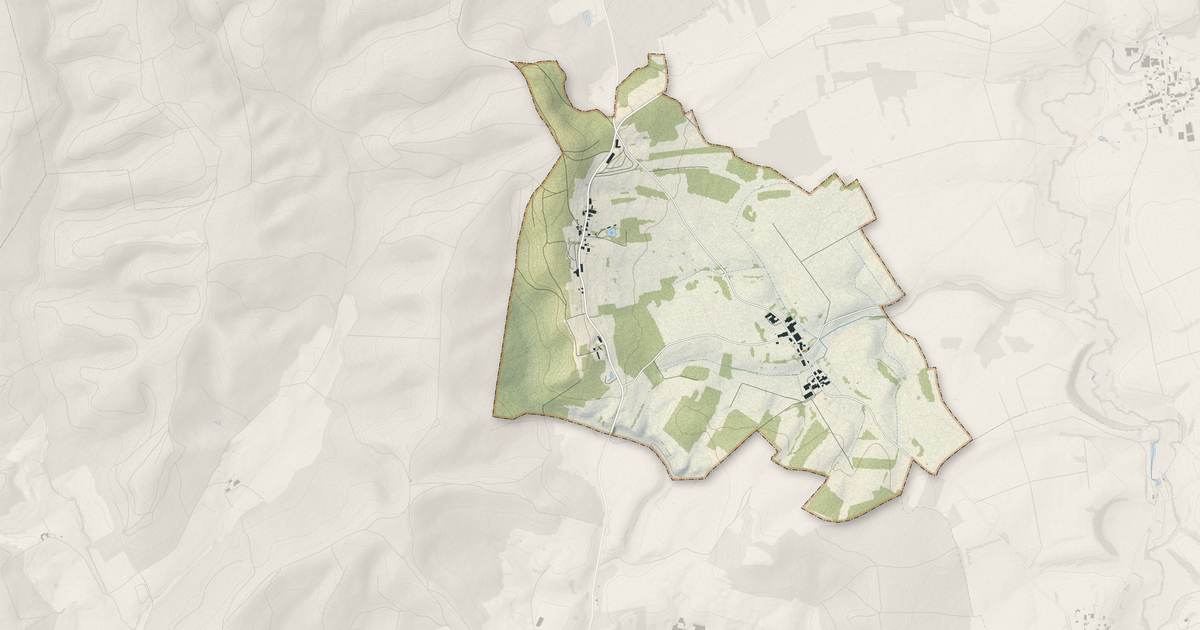 Portrait cartographique de Beffu-et-le-Morthomme : relief, eau, forêts, bâti et voies, calculés à partir des données de l'IGN