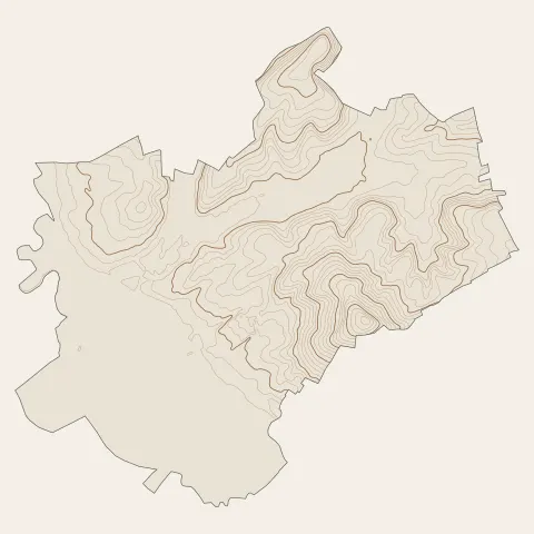Carignan : courbes de niveau