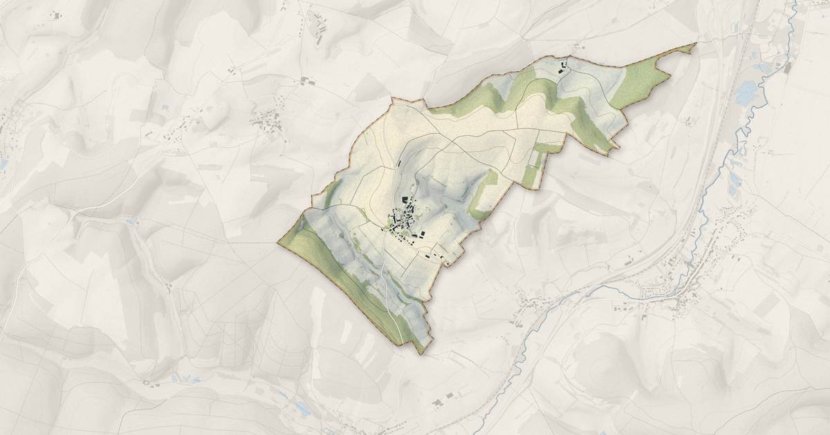 Portrait cartographique de Champigneul-sur-Vence : relief, eau, forêts, bâti et voies, calculés à partir des données de l'IGN