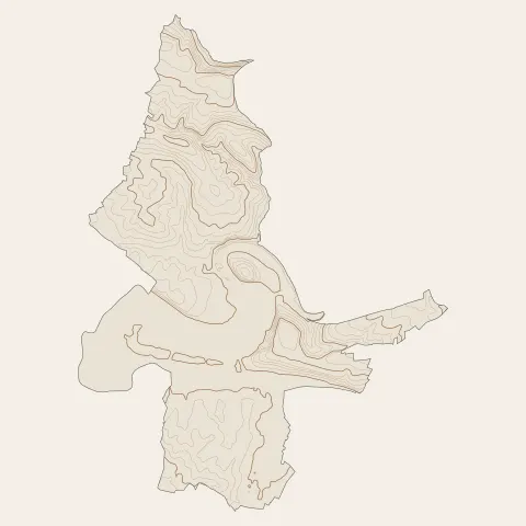 Charleville-Mézières : courbes de niveau