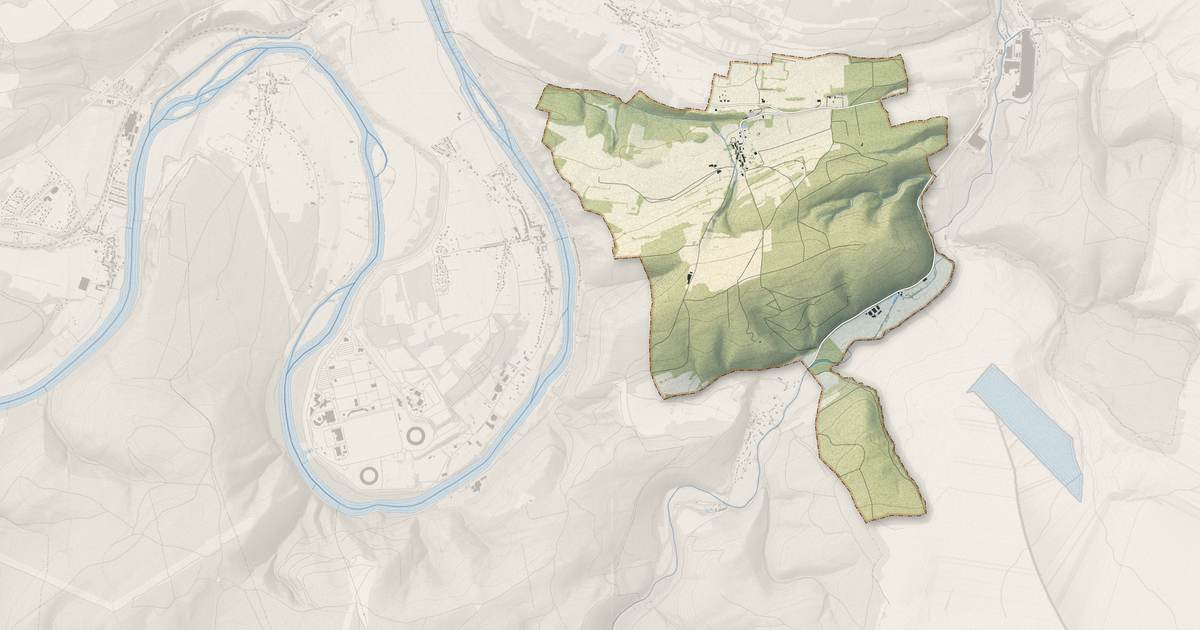 Portrait cartographique de Charnois : relief, eau, forêts, bâti et voies, calculés à partir des données de l'IGN