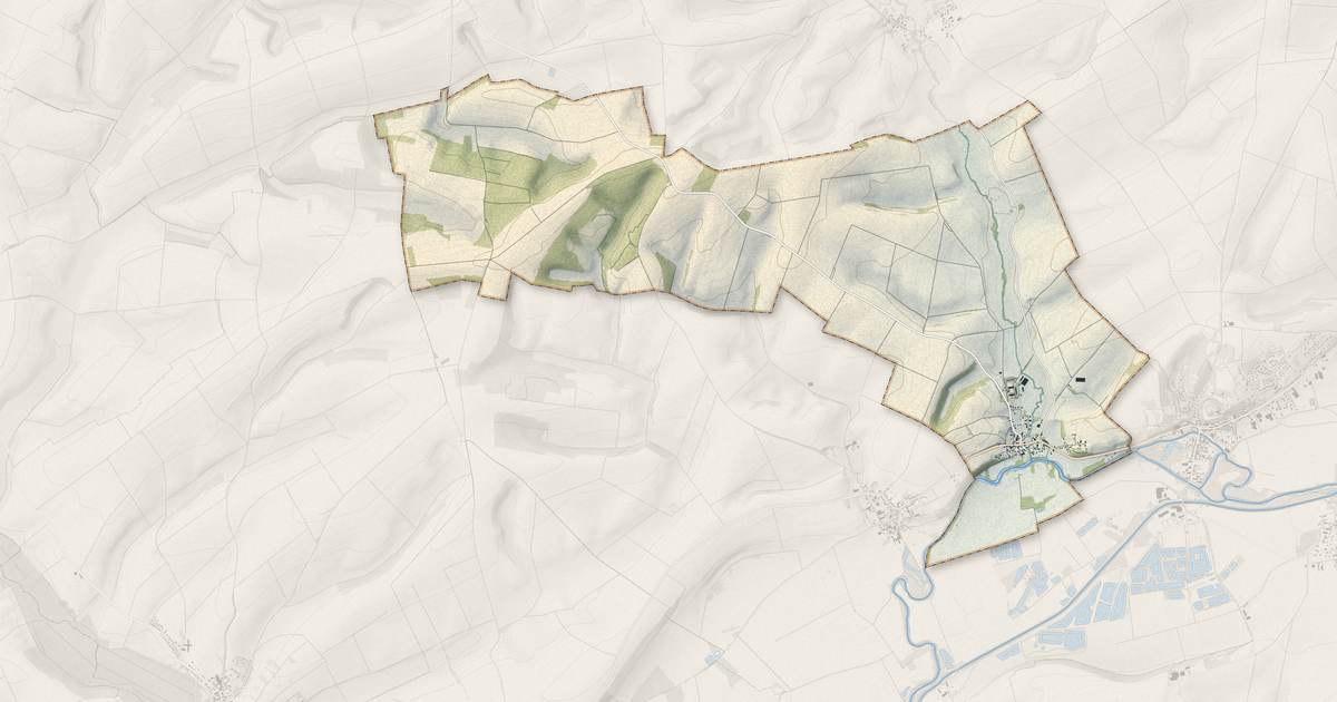Portrait cartographique de Condé-lès-Herpy : relief, eau, forêts, bâti et voies, calculés à partir des données de l'IGN
