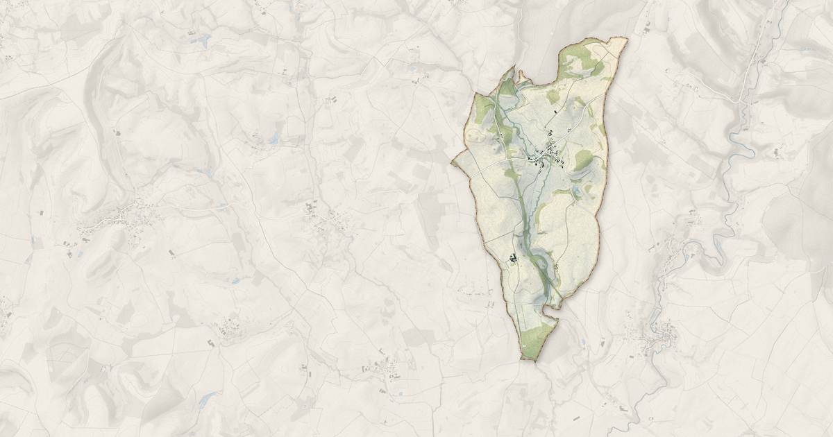 Portrait cartographique de Draize : relief, eau, forêts, bâti et voies, calculés à partir des données de l'IGN