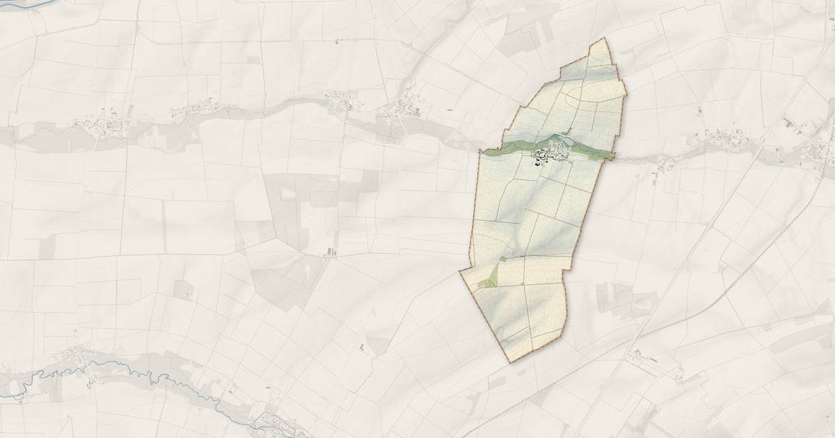Portrait cartographique de L'Écaille : relief, eau, forêts, bâti et voies, calculés à partir des données de l'IGN