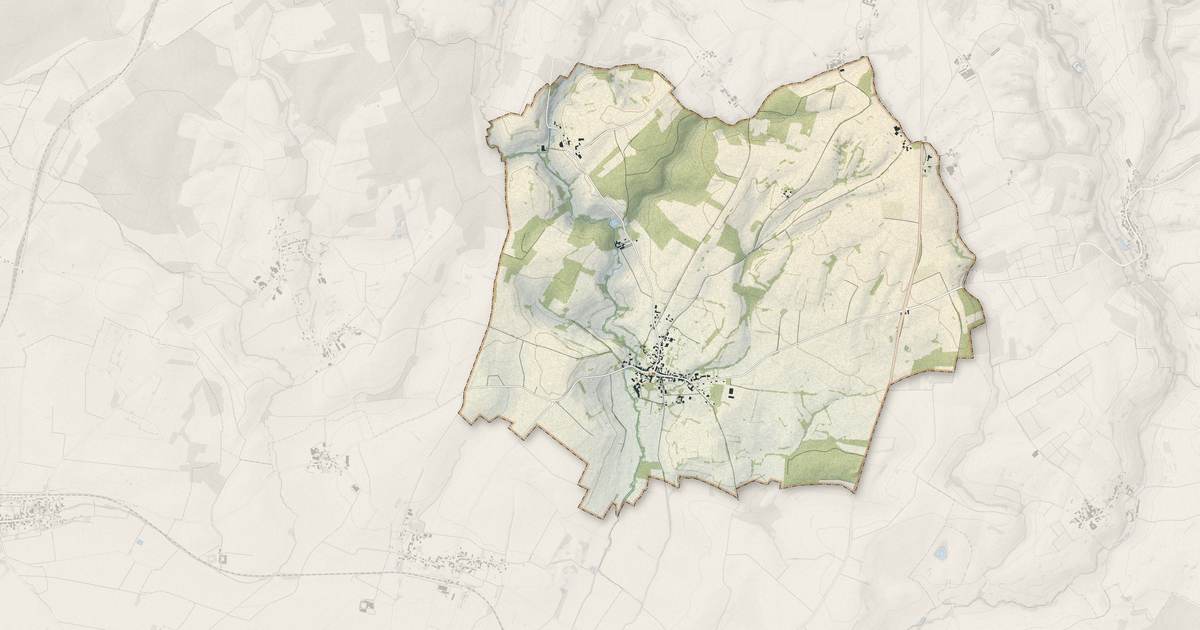 Portrait cartographique de Écordal : relief, eau, forêts, bâti et voies, calculés à partir des données de l'IGN