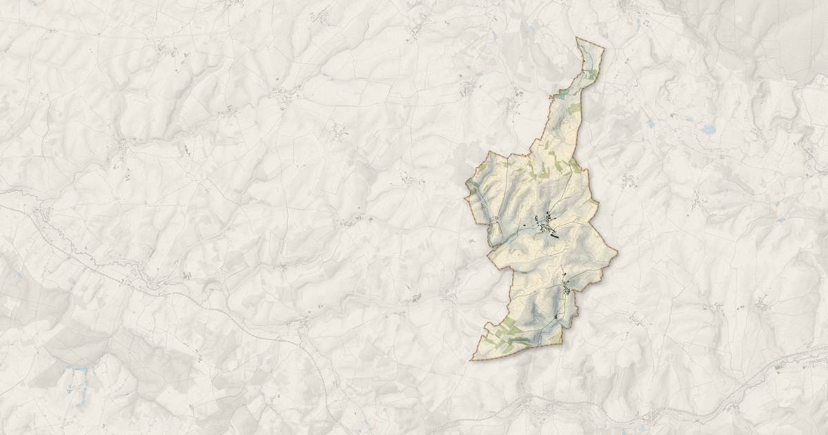 Portrait cartographique de Flaignes-Havys : relief, eau, forêts, bâti et voies, calculés à partir des données de l'IGN