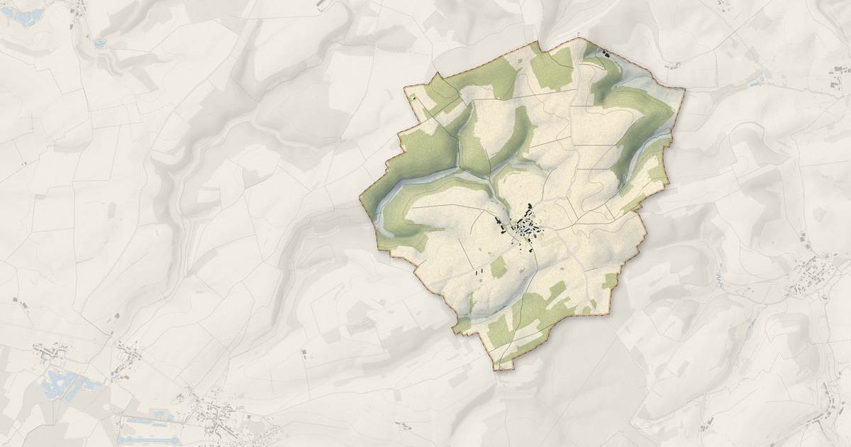 Portrait cartographique de Fossé : relief, eau, forêts, bâti et voies, calculés à partir des données de l'IGN