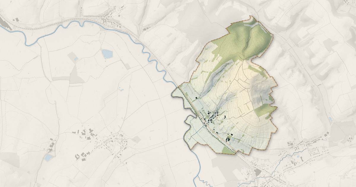 Portrait cartographique de Fromy : relief, eau, forêts, bâti et voies, calculés à partir des données de l'IGN