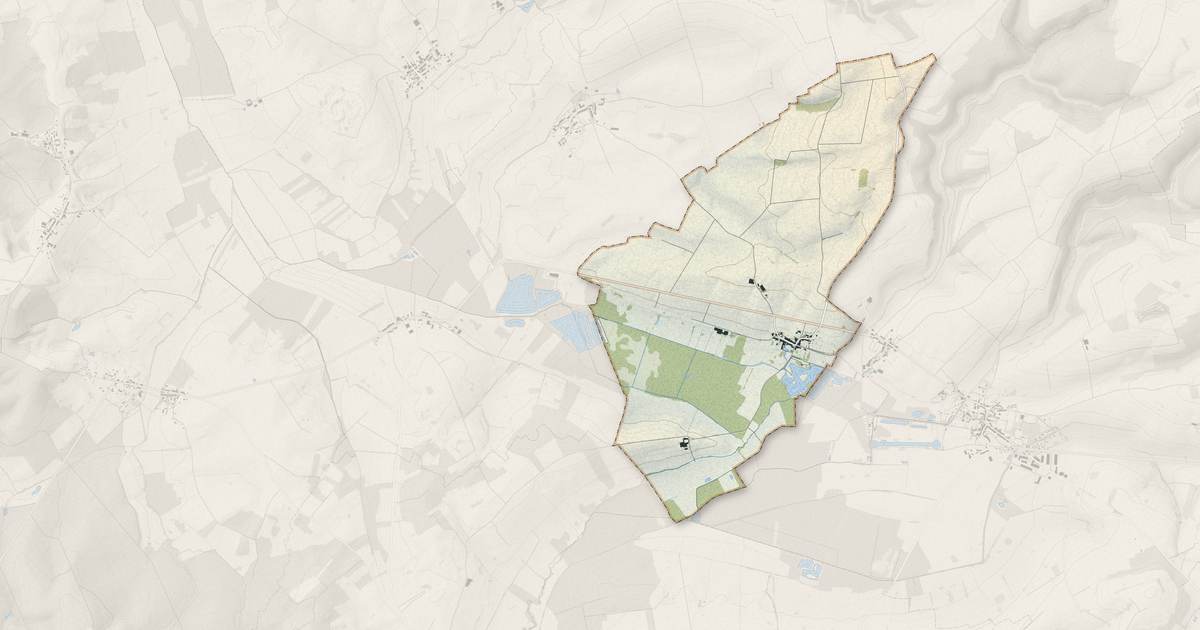 Portrait cartographique de Harricourt : relief, eau, forêts, bâti et voies, calculés à partir des données de l'IGN