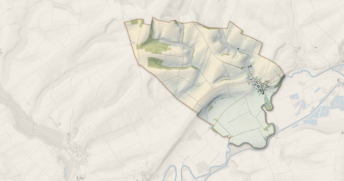 Portrait cartographique de Herpy-l'Arlésienne : relief, eau, forêts, bâti et voies, calculés à partir des données de l'IGN