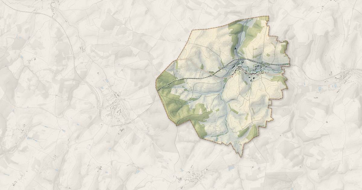 Portrait cartographique de Logny-Bogny : relief, eau, forêts, bâti et voies, calculés à partir des données de l'IGN