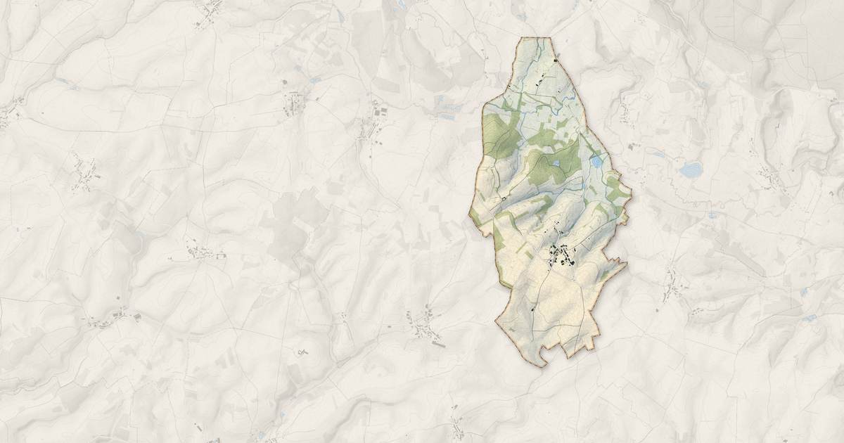 Portrait cartographique de Marby : relief, eau, forêts, bâti et voies, calculés à partir des données de l'IGN