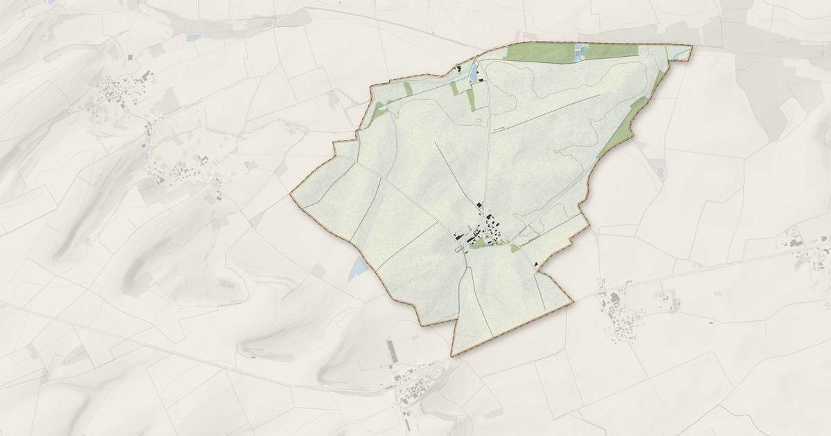 Portrait cartographique de Mars-sous-Bourcq : relief, eau, forêts, bâti et voies, calculés à partir des données de l'IGN