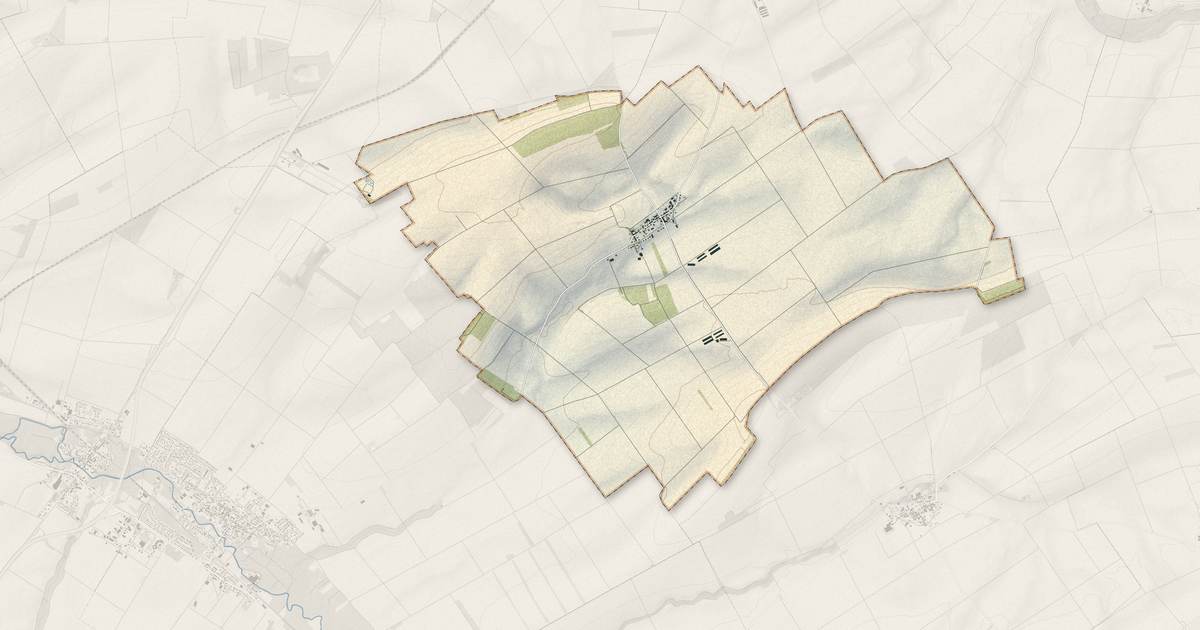 Portrait cartographique de Ménil-Lépinois : relief, eau, forêts, bâti et voies, calculés à partir des données de l'IGN