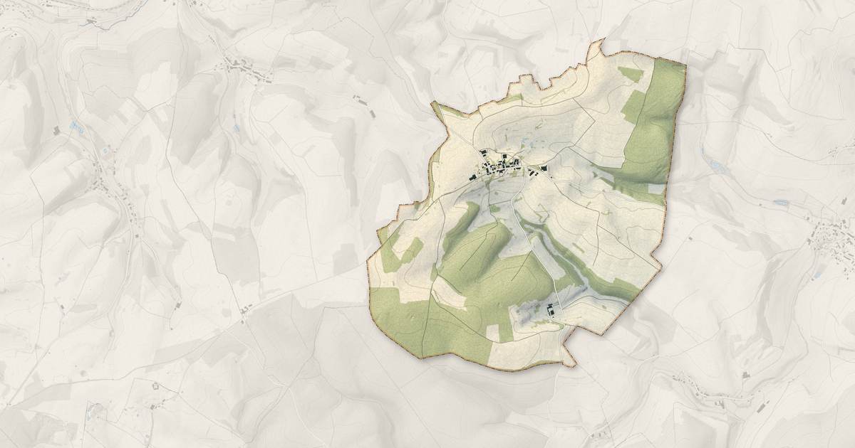 Portrait cartographique de Neufmaison : relief, eau, forêts, bâti et voies, calculés à partir des données de l'IGN