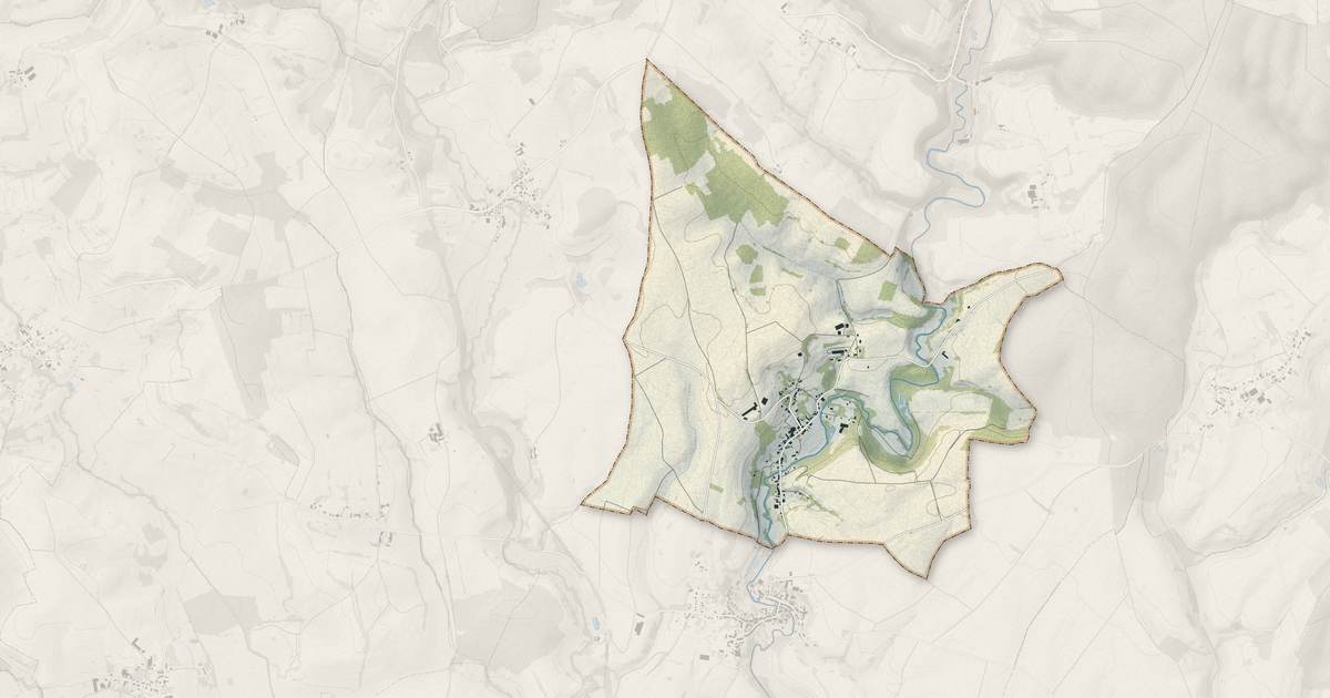 Portrait cartographique de La Neuville-lès-Wasigny : relief, eau, forêts, bâti et voies, calculés à partir des données de l'IGN