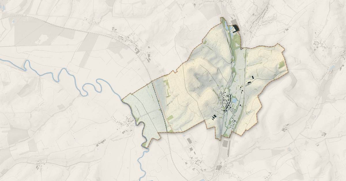 Portrait cartographique de Osnes : relief, eau, forêts, bâti et voies, calculés à partir des données de l'IGN