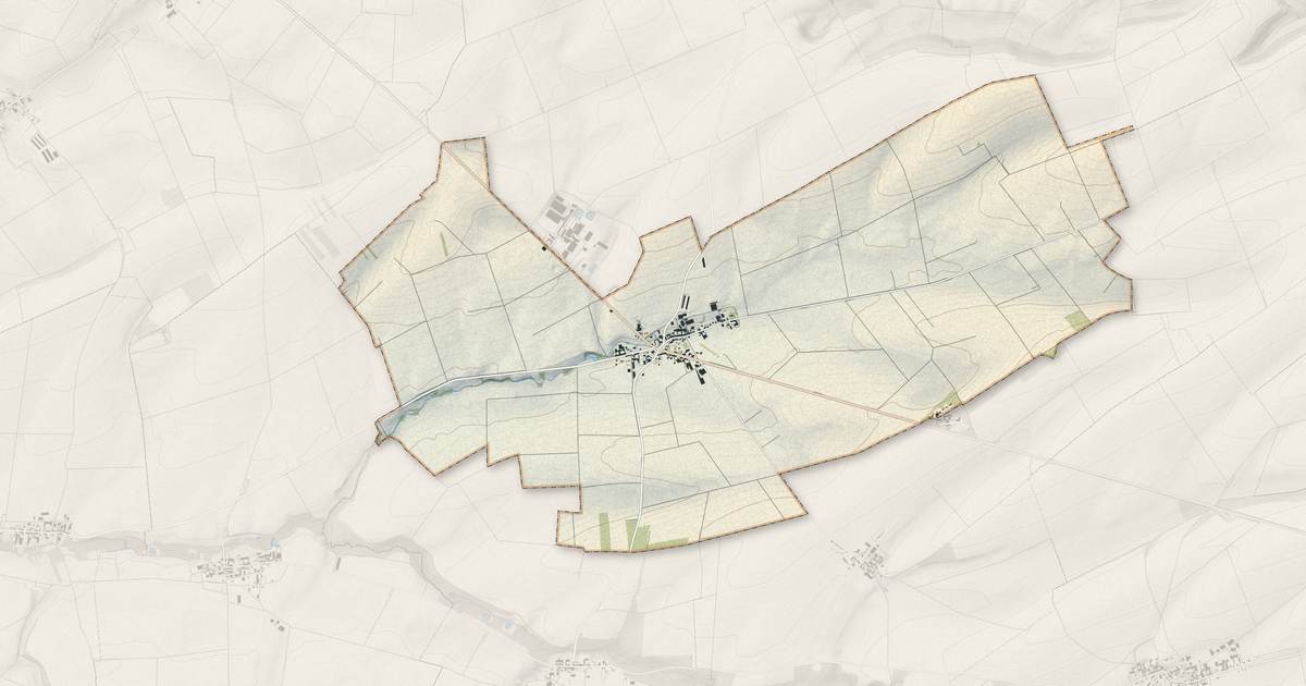 Portrait cartographique de Pauvres : relief, eau, forêts, bâti et voies, calculés à partir des données de l'IGN