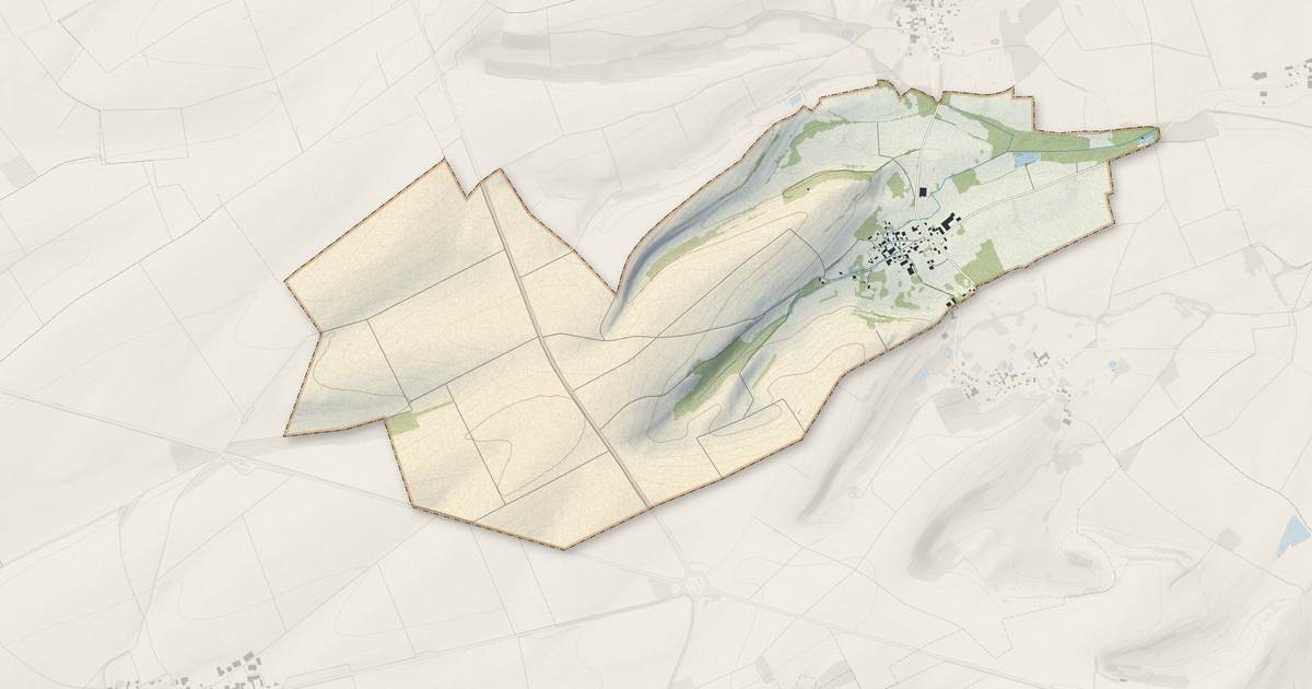 Portrait cartographique de Quilly : relief, eau, forêts, bâti et voies, calculés à partir des données de l'IGN