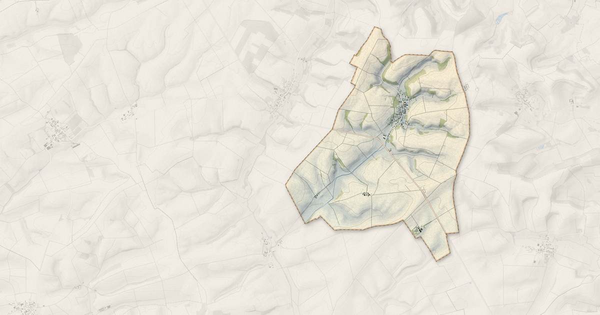 Portrait cartographique de Remaucourt : relief, eau, forêts, bâti et voies, calculés à partir des données de l'IGN