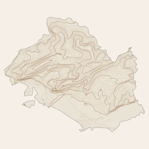 Rethel : courbes de niveau