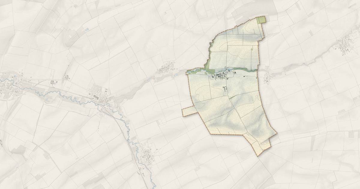 Portrait cartographique de Saint-Clément-à-Arnes : relief, eau, forêts, bâti et voies, calculés à partir des données de l'IGN