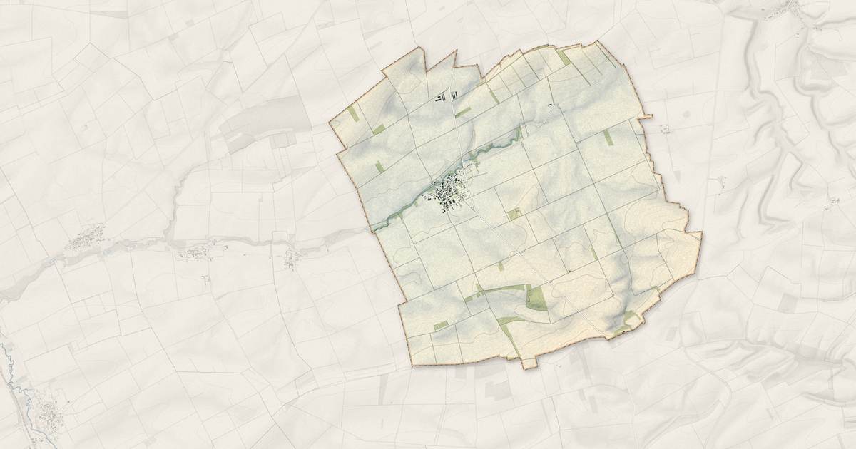 Portrait cartographique de Saint-Étienne-à-Arnes : relief, eau, forêts, bâti et voies, calculés à partir des données de l'IGN