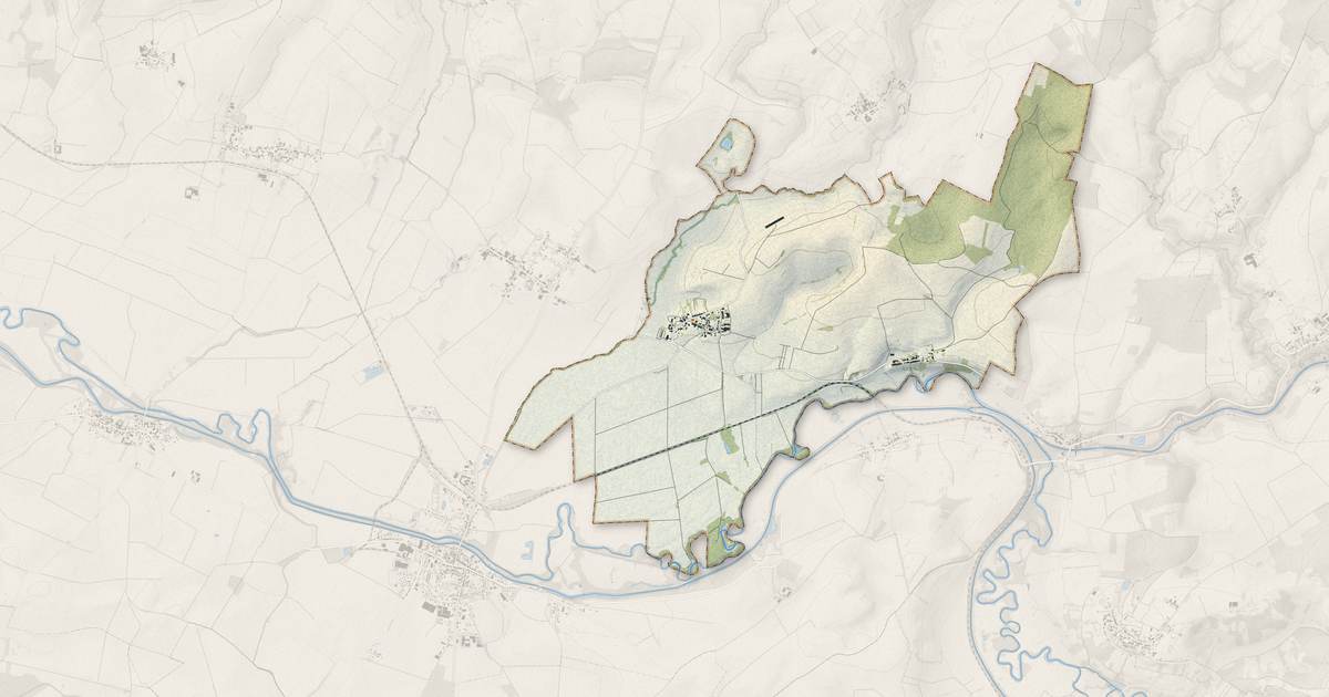 Portrait cartographique de Saint-Lambert-et-Mont-de-Jeux : relief, eau, forêts, bâti et voies, calculés à partir des données de l'IGN
