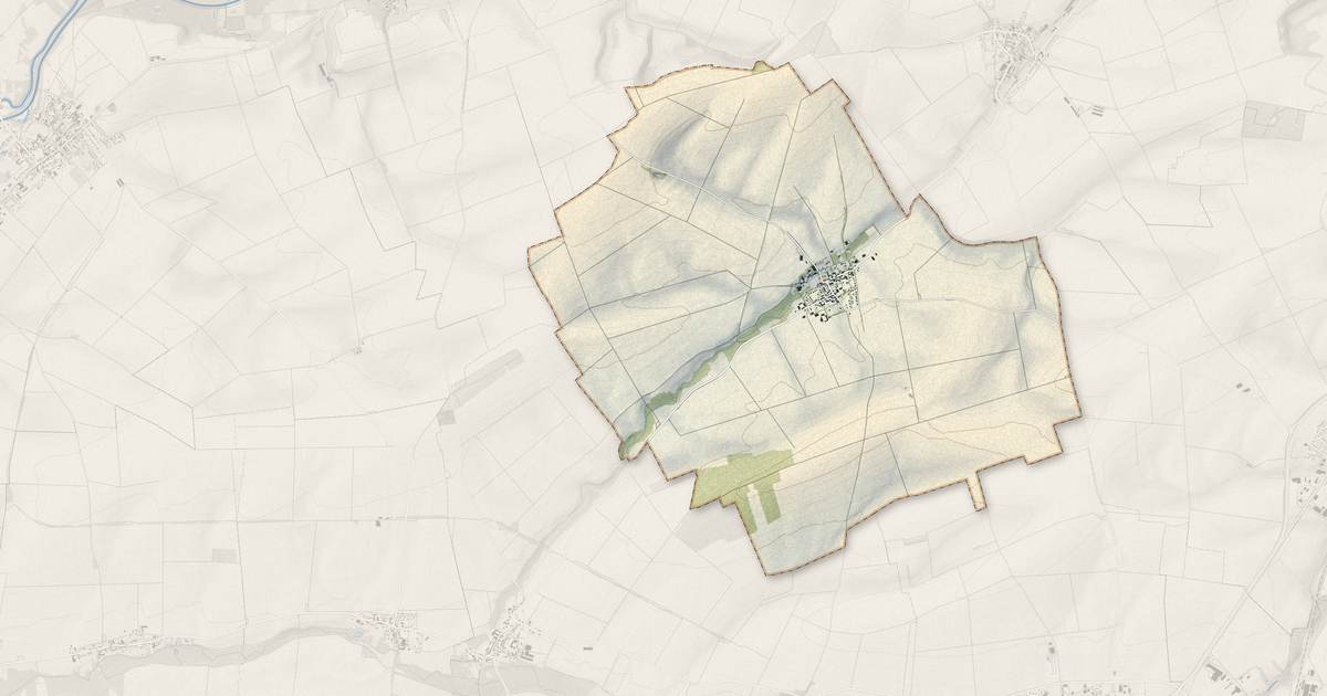 Portrait cartographique de Saint-Loup-en-Champagne : relief, eau, forêts, bâti et voies, calculés à partir des données de l'IGN