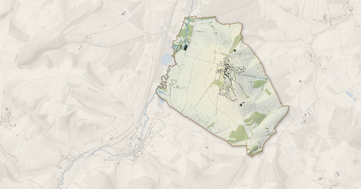 Portrait cartographique de Saint-Marceau : relief, eau, forêts, bâti et voies, calculés à partir des données de l'IGN