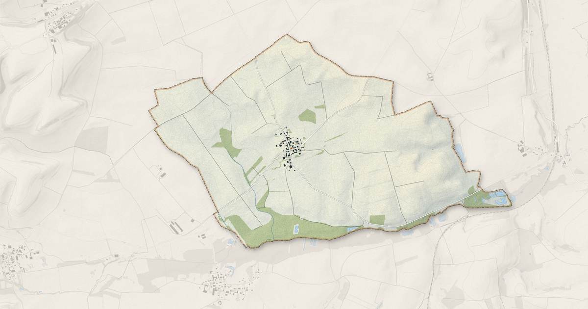 Portrait cartographique de Sainte-Marie : relief, eau, forêts, bâti et voies, calculés à partir des données de l'IGN