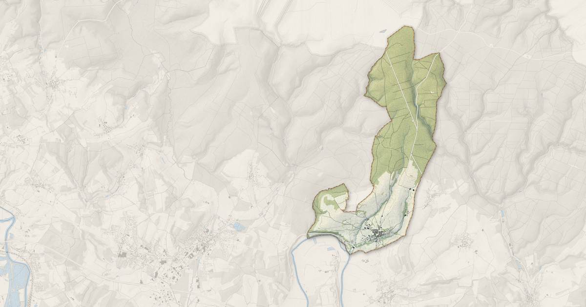 Portrait cartographique de Saint-Menges : relief, eau, forêts, bâti et voies, calculés à partir des données de l'IGN
